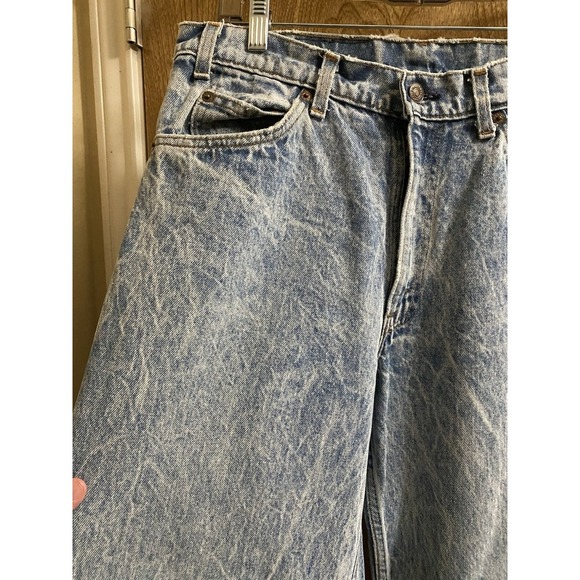 Vintage Levi's 550 Jeans Men's 33x36 Orange Tab Acid Wash Relaxed USA Retro Read - Picture 2 of 15